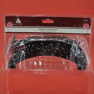 Enchanted Forest Black Footbridge Christmas Village 2021 Menards